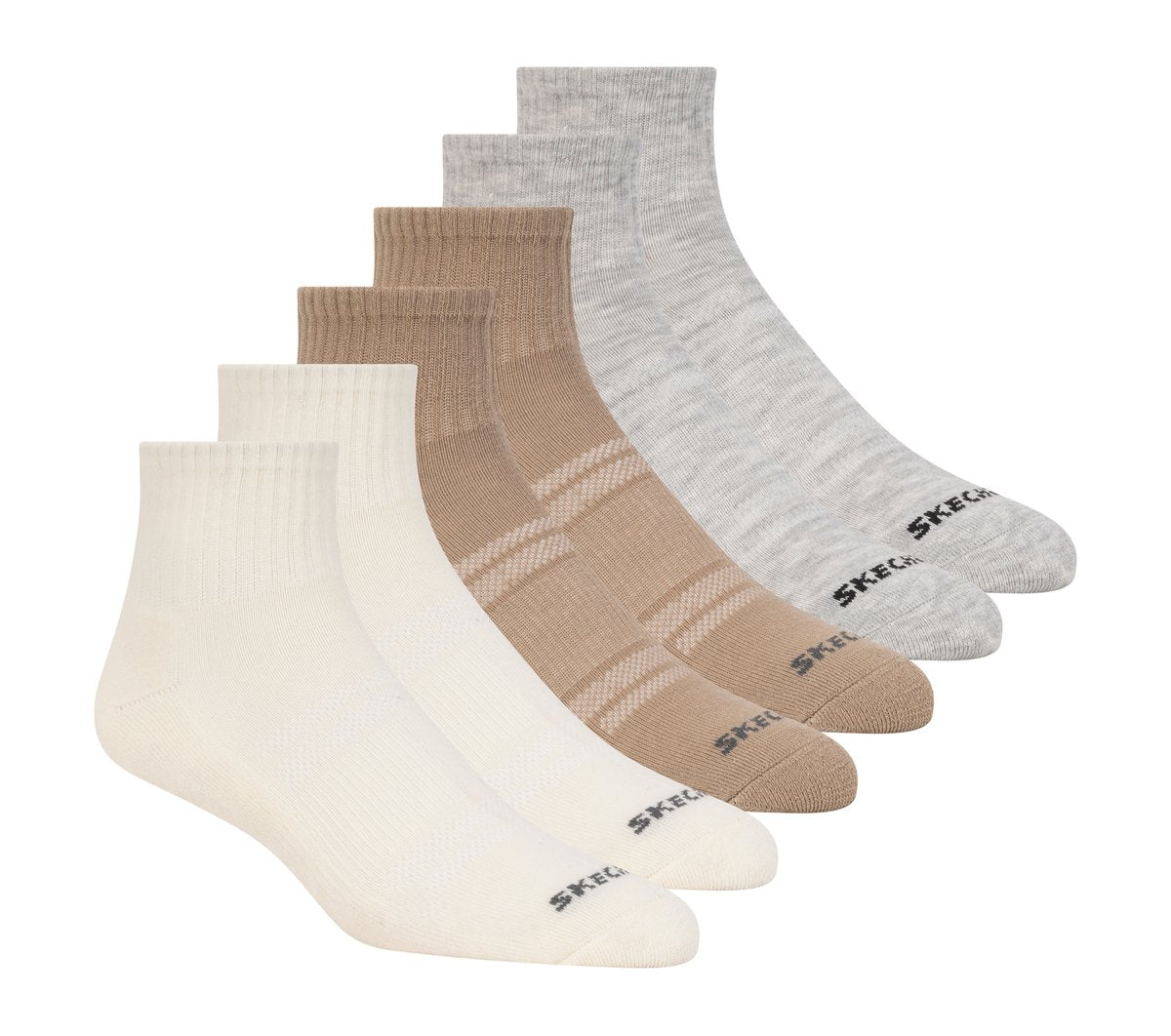 6 Pack Core Quarter Large Socks | Skechers sale