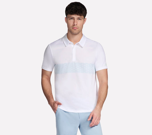 GO DRI Charge Palm Stripe Polo | Men Skechers outlet