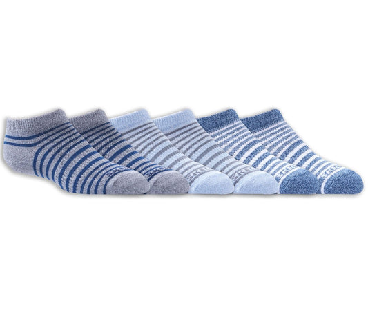 6 Pack Striped No Show Socks | Skechers online - US 7549